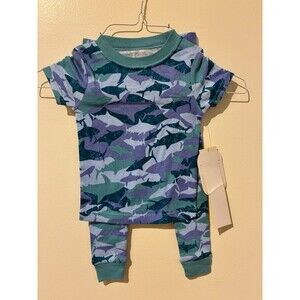 NWT Wonder Nation Blue Shark Pajamas - 18M